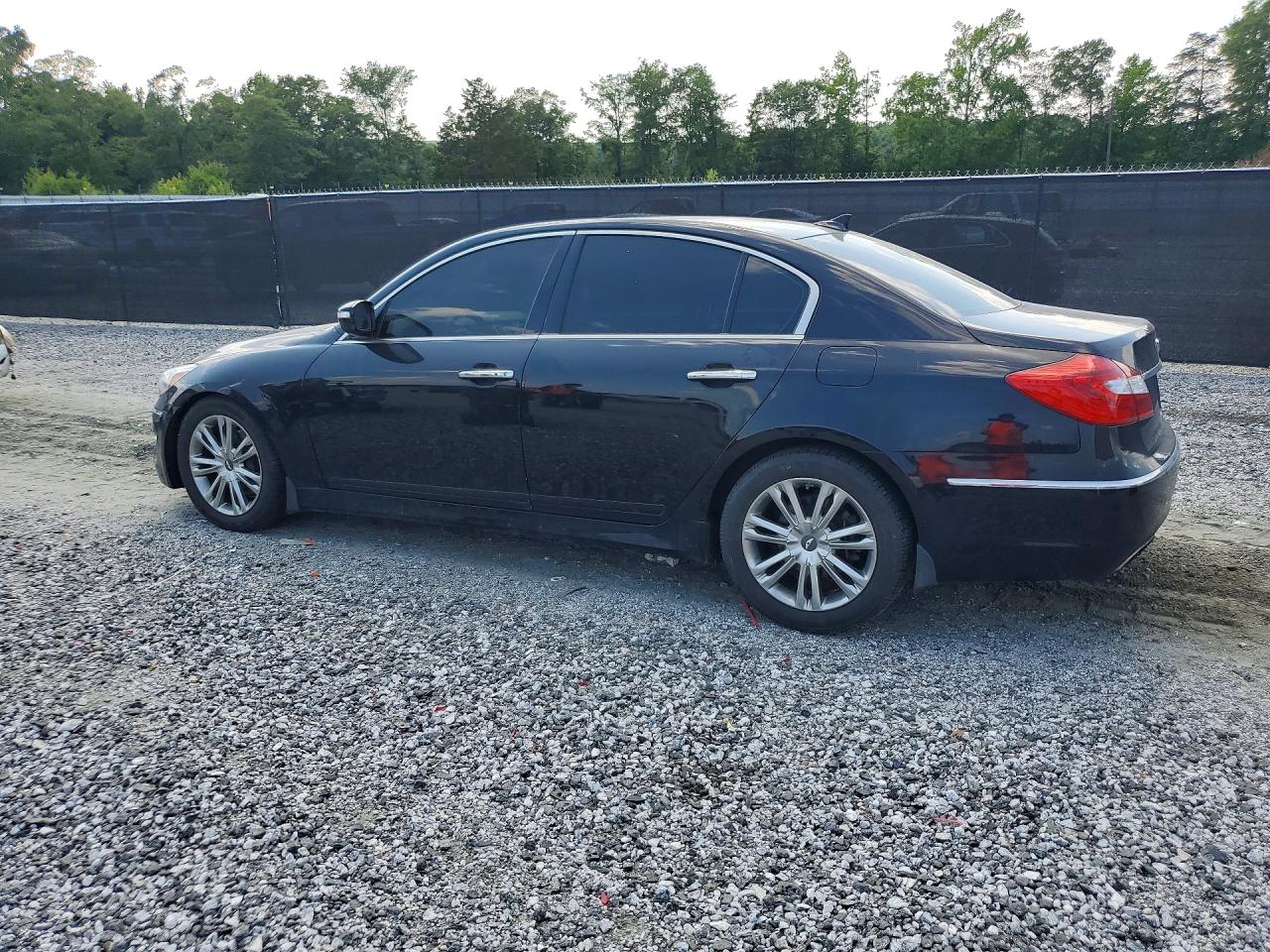 2012 Hyundai Genesis 3.8l Black vin: KMHGC4DD2CU184084