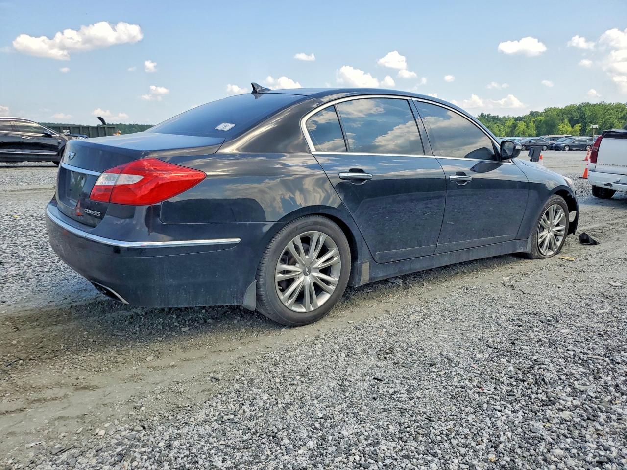 2012 Hyundai Genesis 3.8l Black vin: KMHGC4DD2CU184084