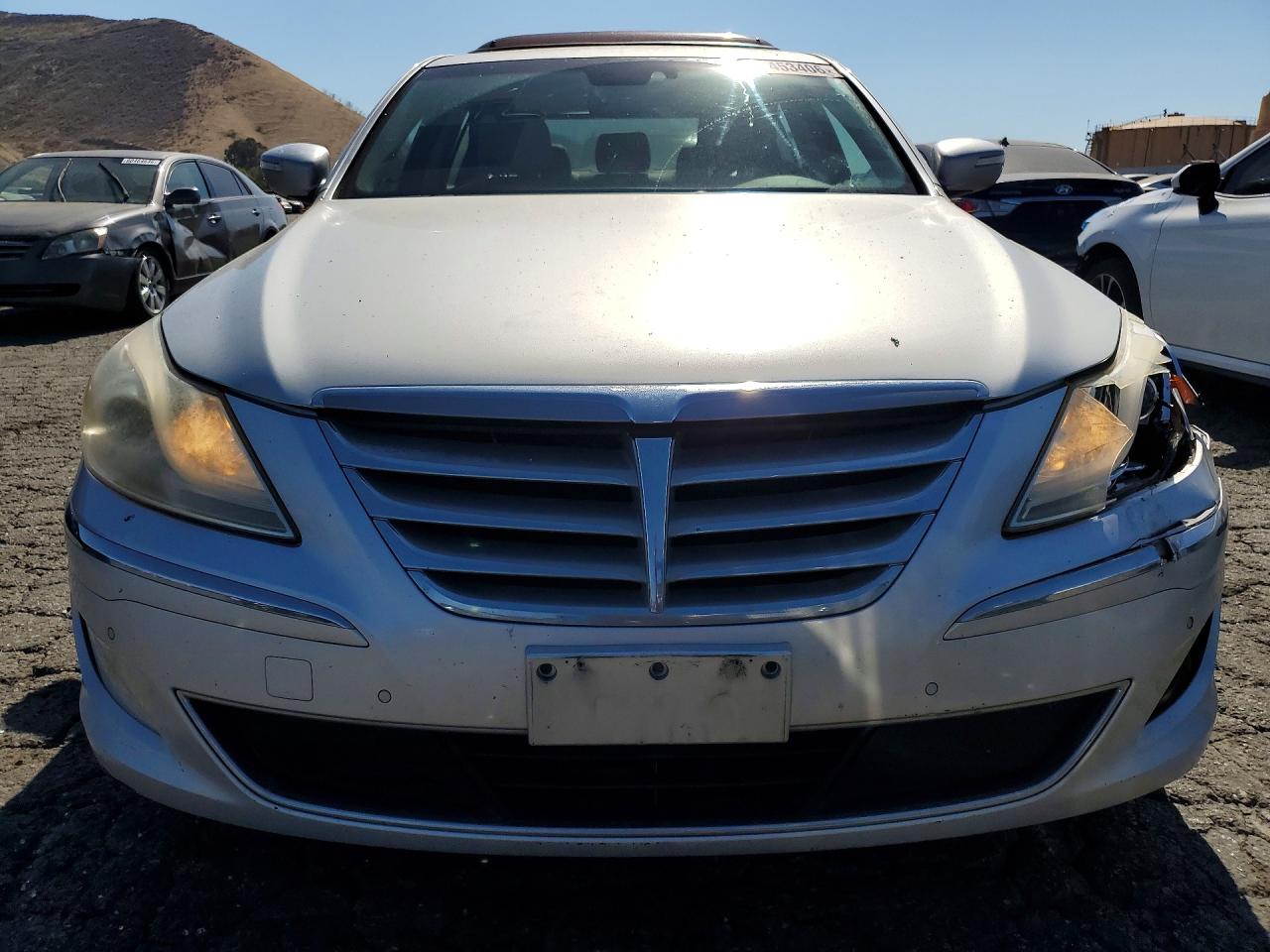 2012 Hyundai Genesis 3.8l Silver vin: KMHGC4DD2CU191018