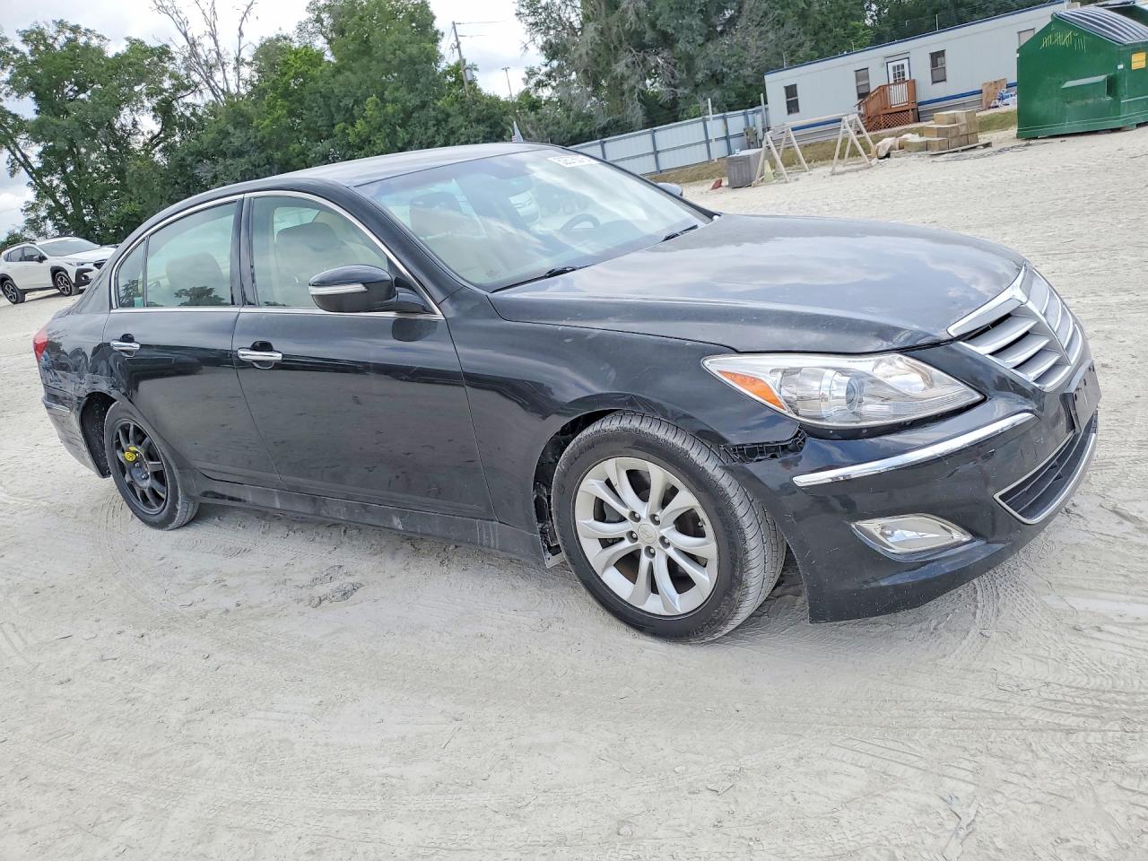 2013 Hyundai Genesis 3.8l Black vin: KMHGC4DD2DU210281
