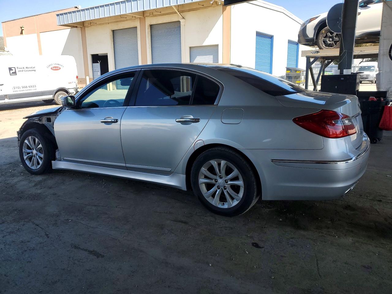 2013 Hyundai Genesis 3.8l Silver vin: KMHGC4DD2DU212368