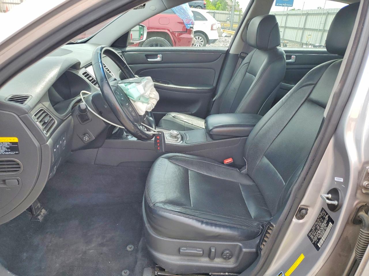 2013 Hyundai Genesis 3.8l Silver vin: KMHGC4DD2DU224746
