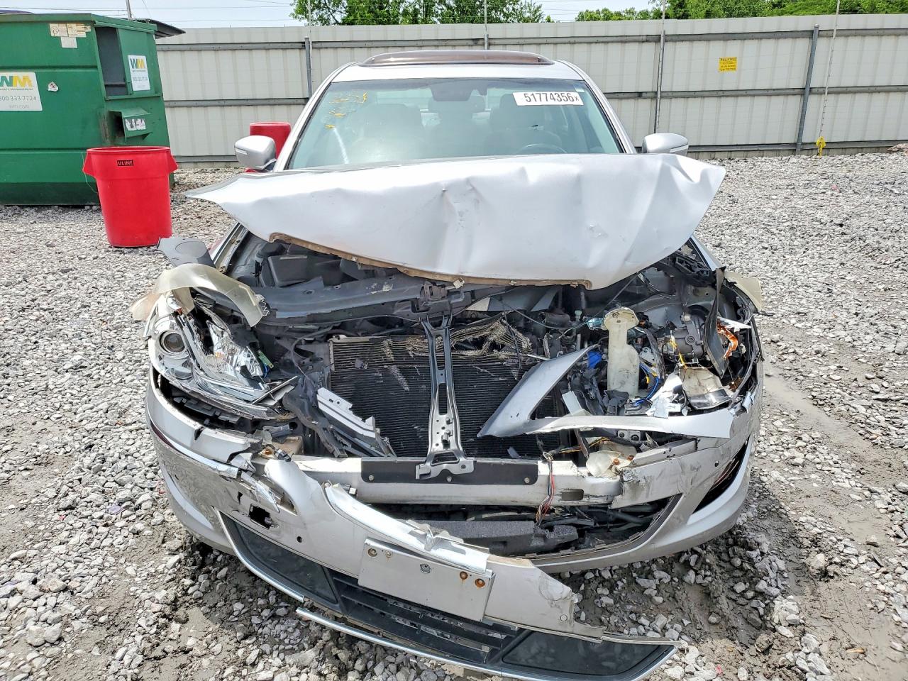 2013 Hyundai Genesis 3.8l Silver vin: KMHGC4DD2DU224746