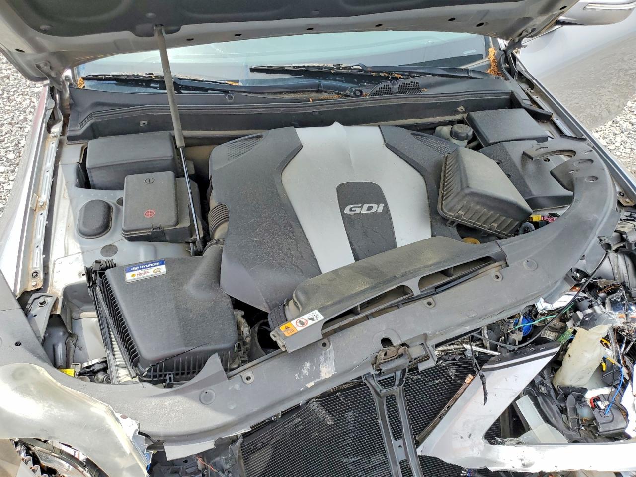 2013 Hyundai Genesis 3.8l Silver vin: KMHGC4DD2DU224746
