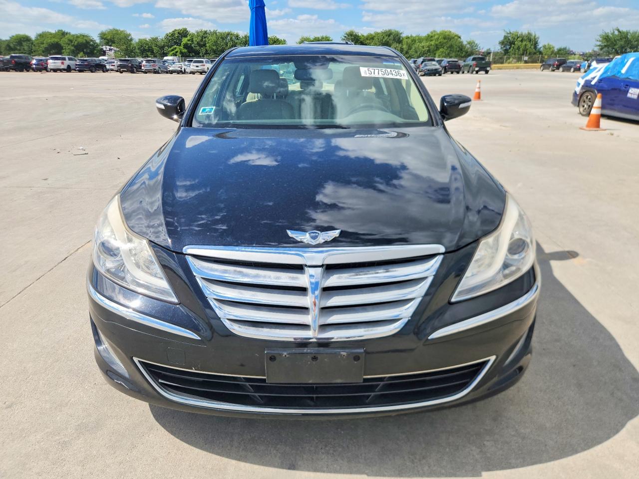 2013 Hyundai Genesis 3.8l Black vin: KMHGC4DD2DU232877