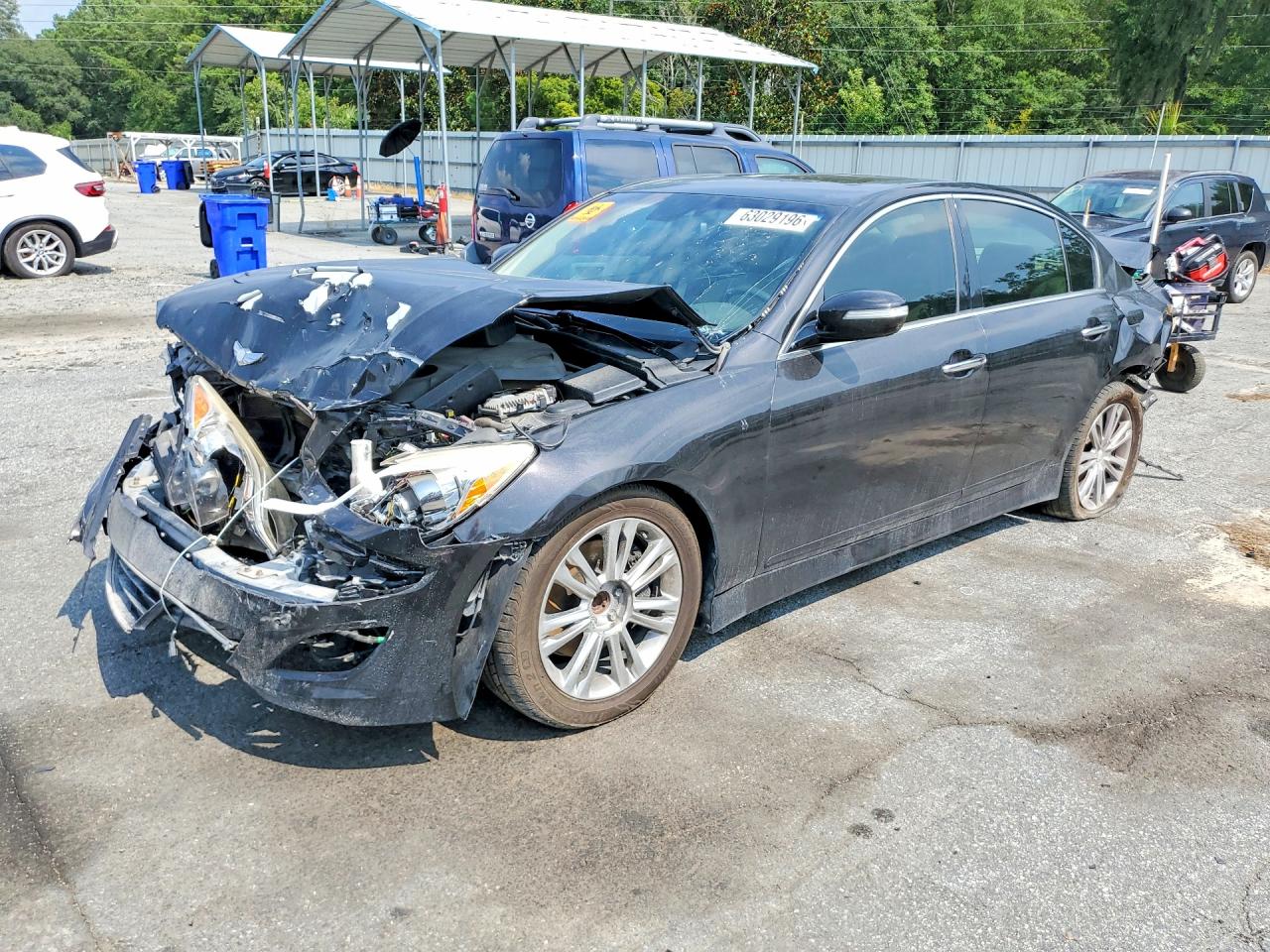 2013 Hyundai Genesis 3.8l Black vin: KMHGC4DD2DU246200