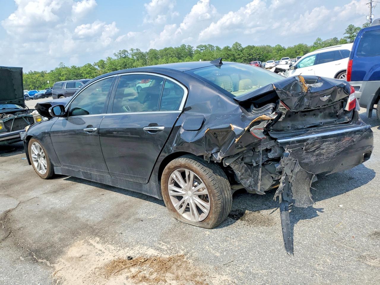2013 Hyundai Genesis 3.8l Black vin: KMHGC4DD2DU246200