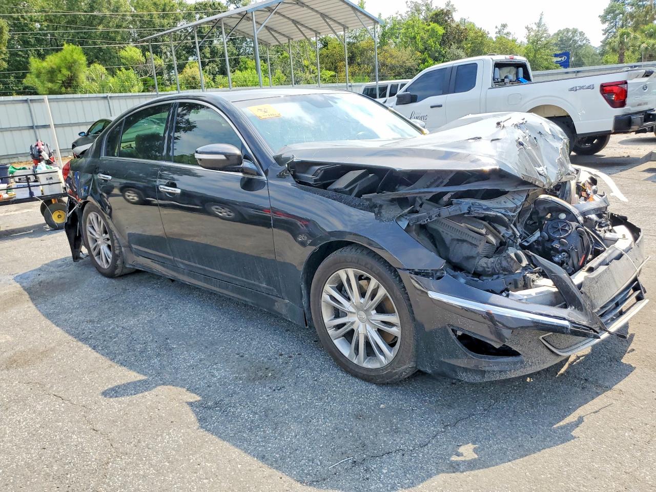 2013 Hyundai Genesis 3.8l Black vin: KMHGC4DD2DU246200