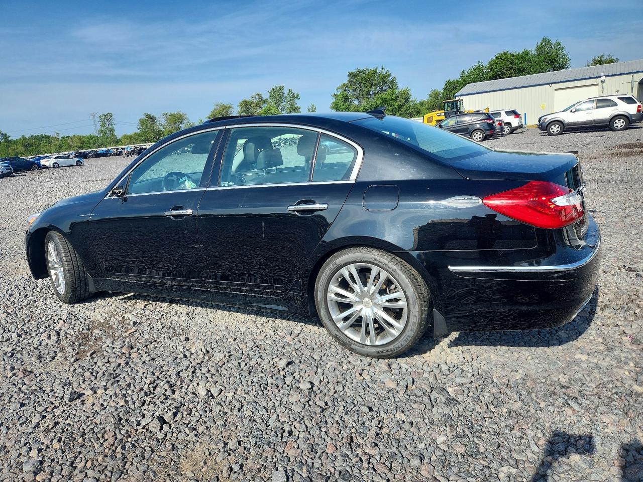 2013 Hyundai Genesis 3.8l Black vin: KMHGC4DD2DU247640
