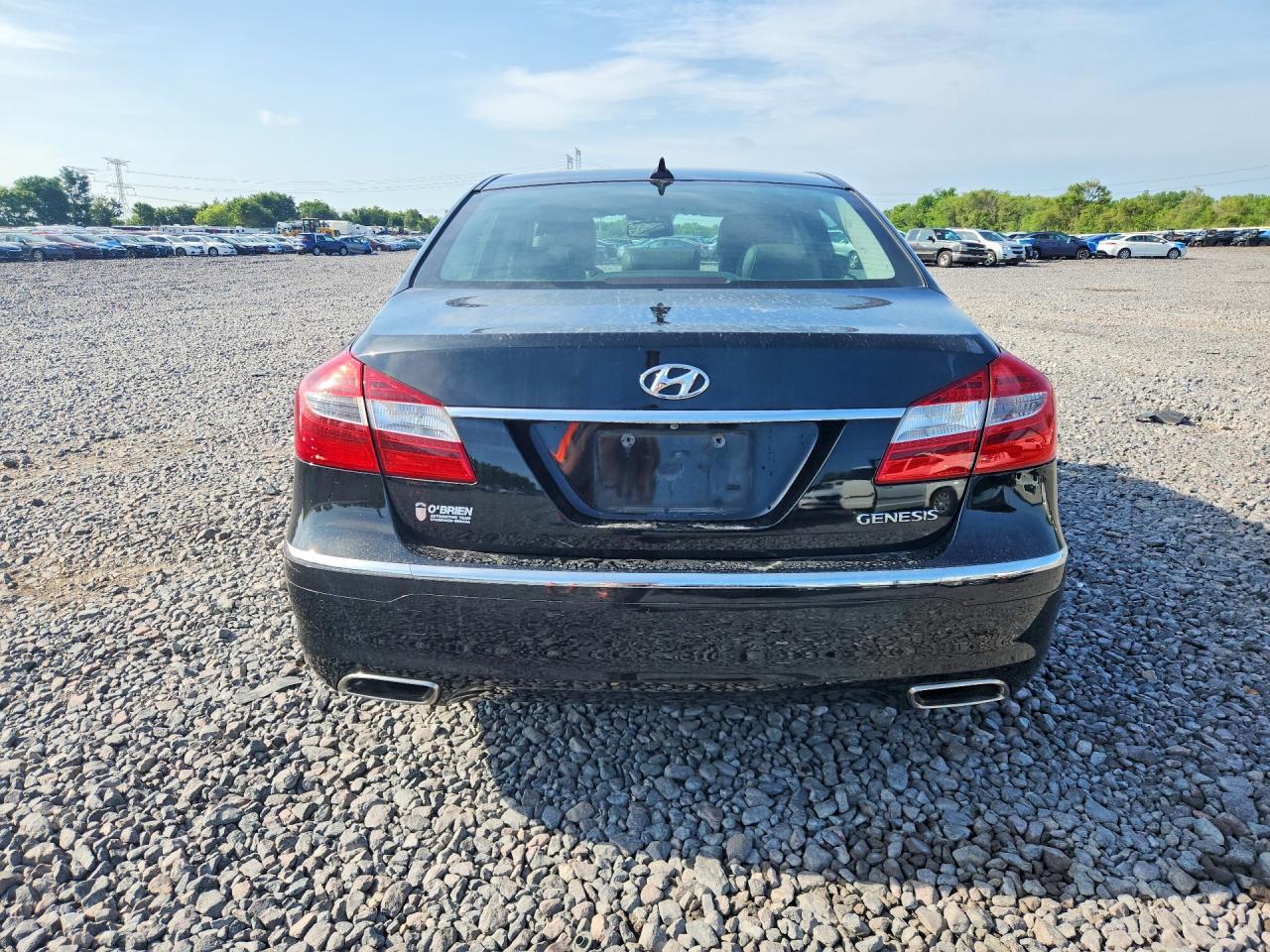 2013 Hyundai Genesis 3.8l Black vin: KMHGC4DD2DU247640