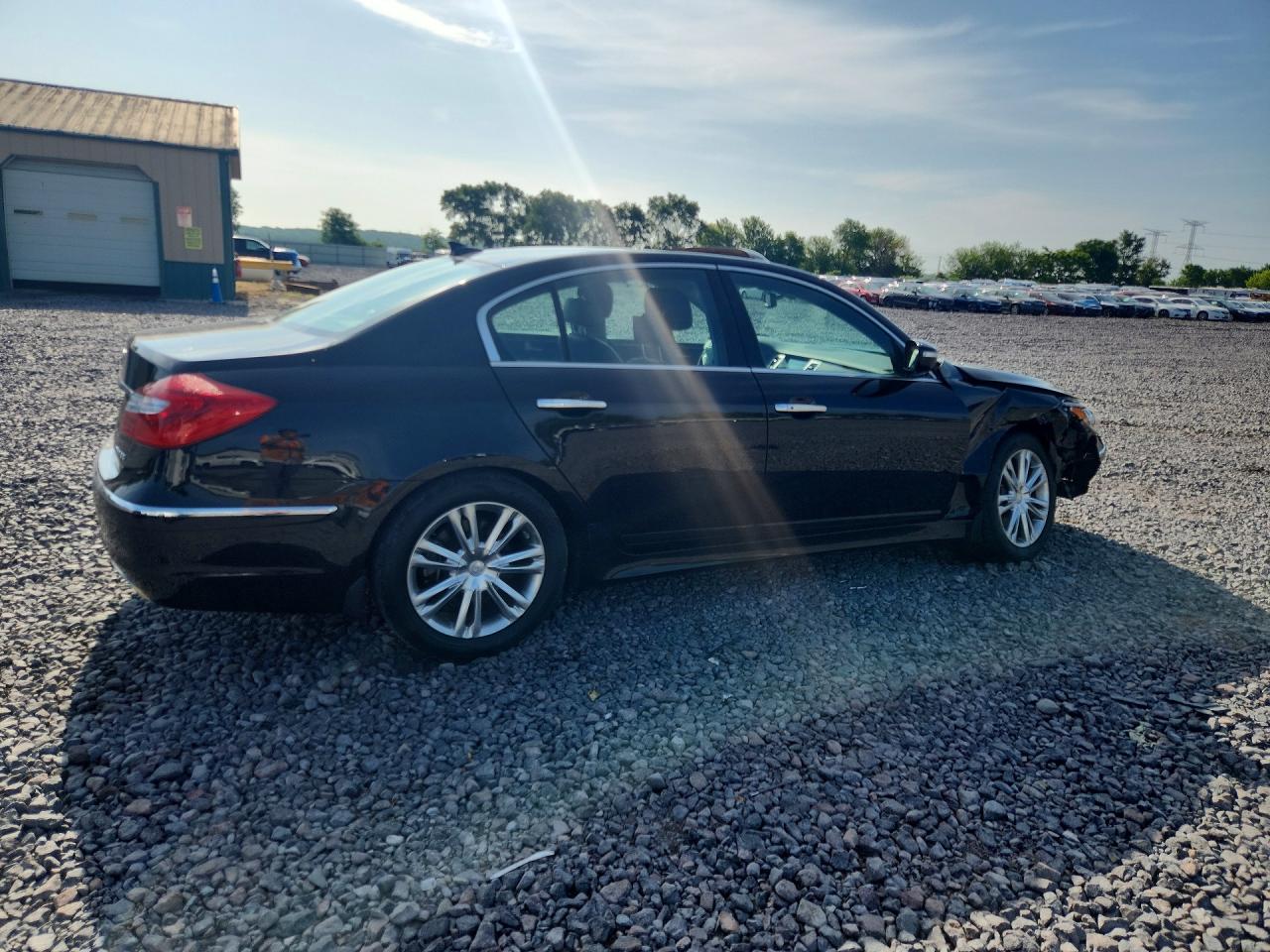 2013 Hyundai Genesis 3.8l Black vin: KMHGC4DD2DU247640