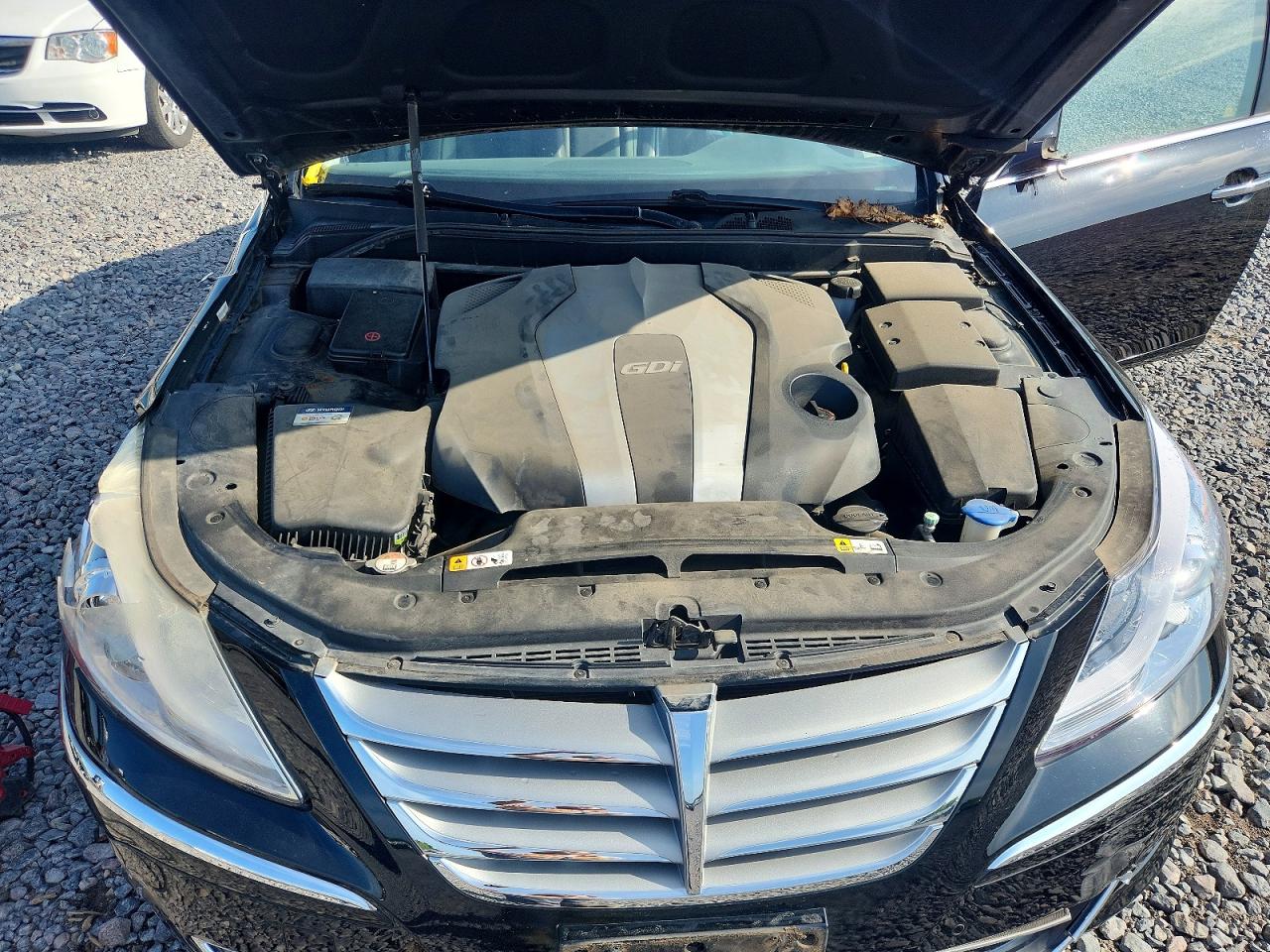 2013 Hyundai Genesis 3.8l Black vin: KMHGC4DD2DU247640