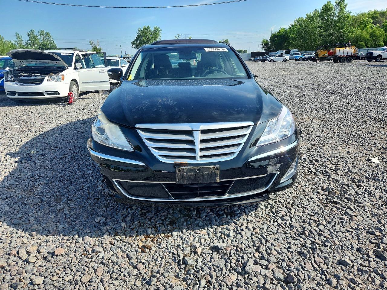 2013 Hyundai Genesis 3.8l Black vin: KMHGC4DD2DU247640