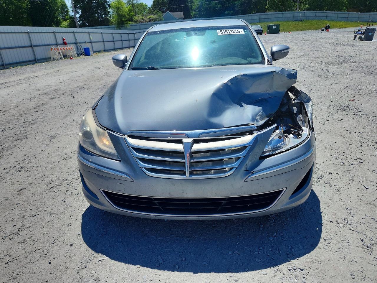 2013 Hyundai Genesis 3.8l Silver vin: KMHGC4DD2DU255074
