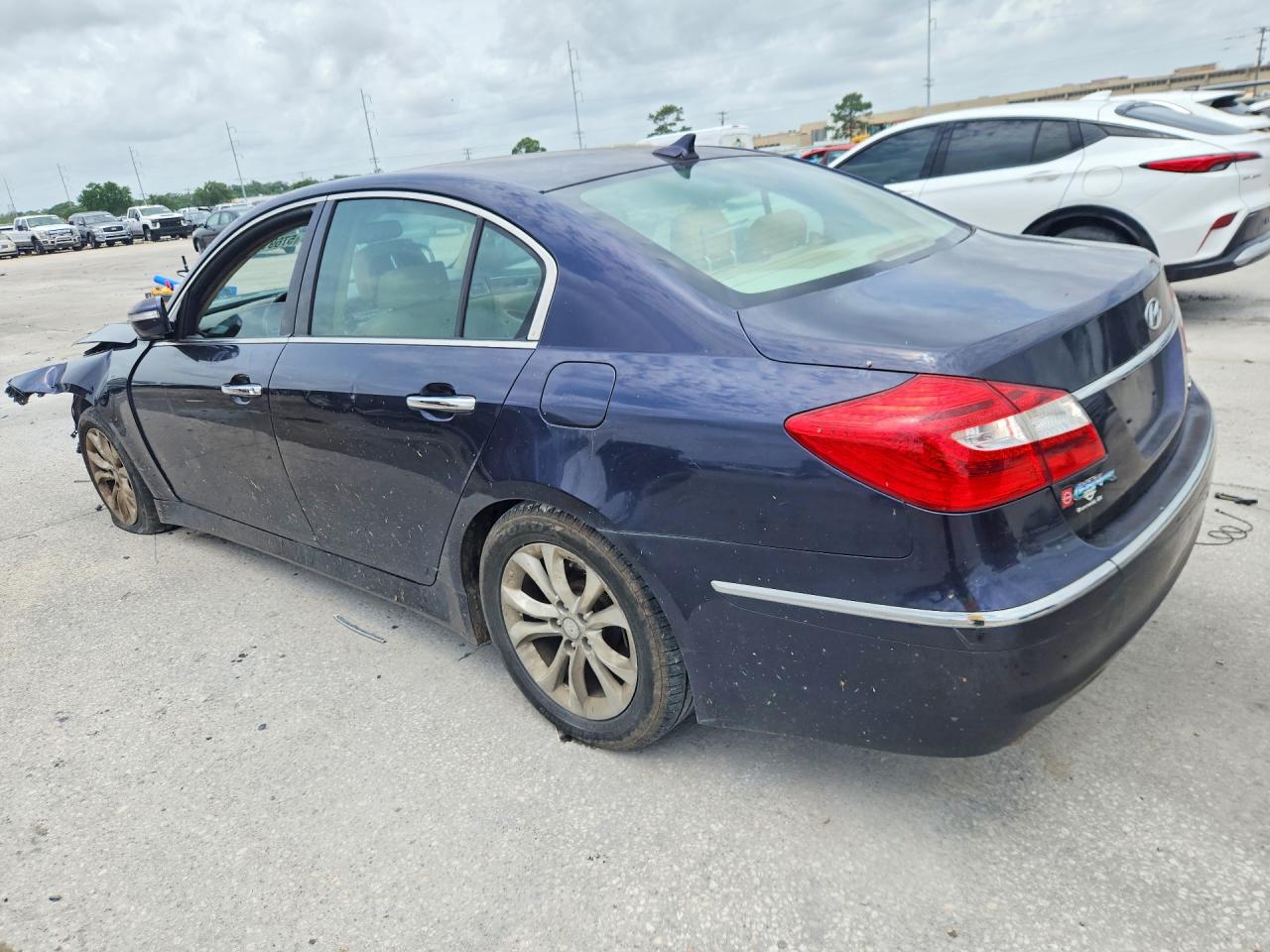 2012 Hyundai Genesis 3.8l Blue vin: KMHGC4DD3CU187687