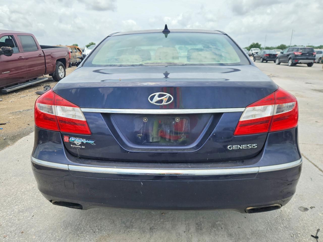 2012 Hyundai Genesis 3.8l Blue vin: KMHGC4DD3CU187687