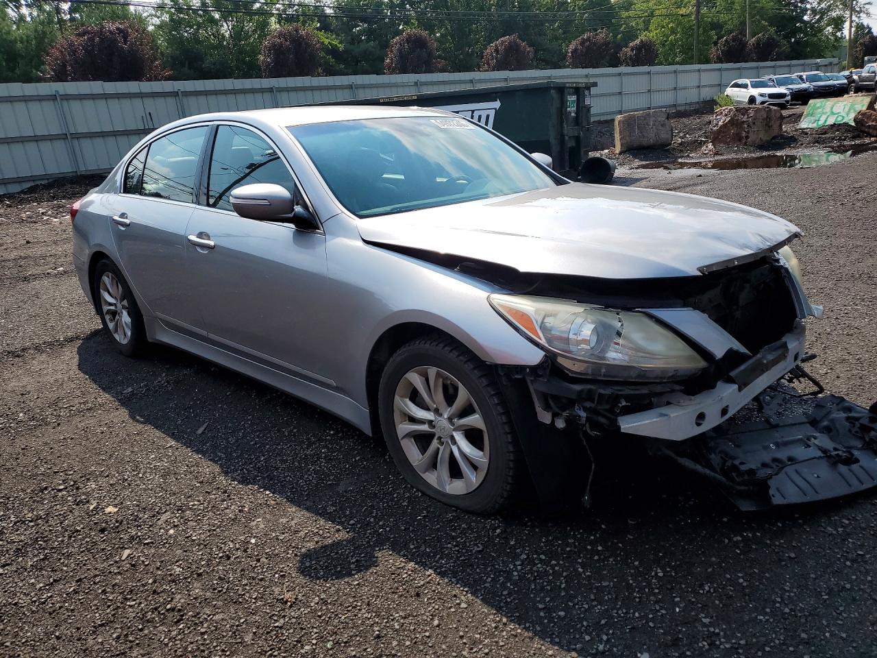 2012 Hyundai Genesis 3.8l Silver vin: KMHGC4DD3CU204827