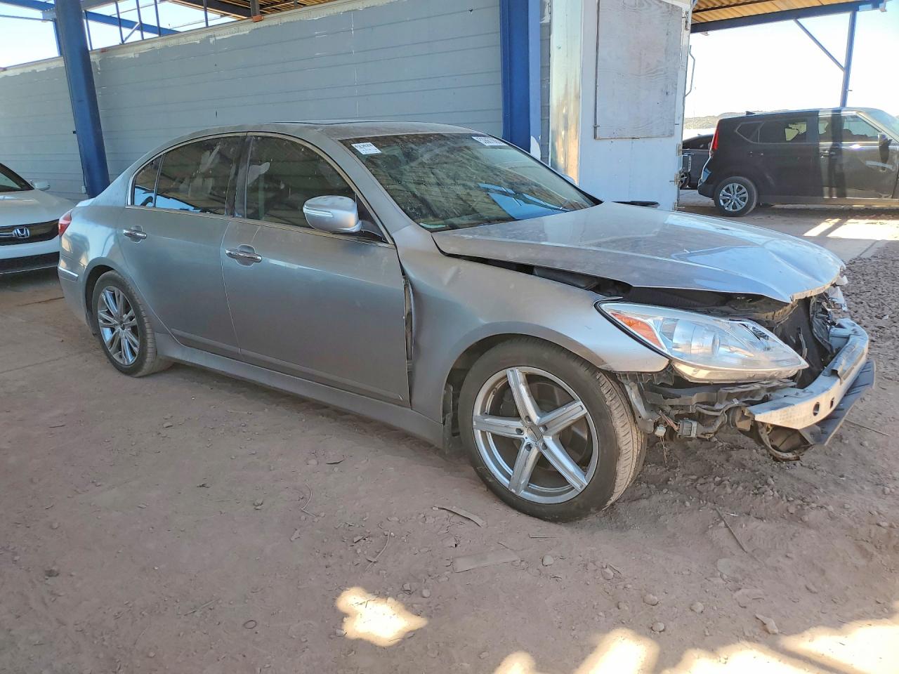 2012 Hyundai Genesis 3.8l Серебряный vin: KMHGC4DD3CU207582