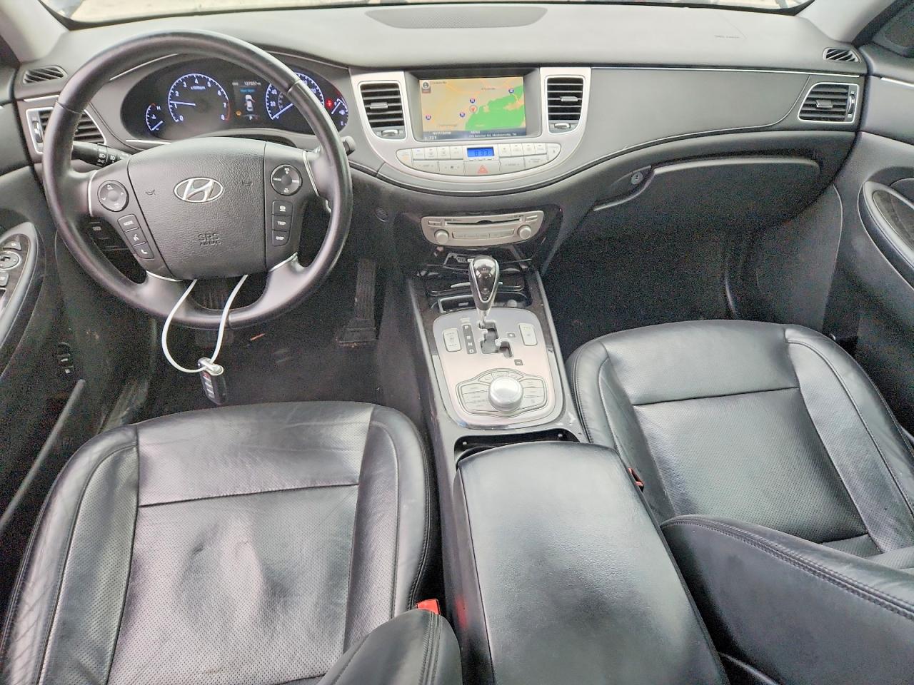 2013 Hyundai Genesis 3.8l Black vin: KMHGC4DD3DU241099