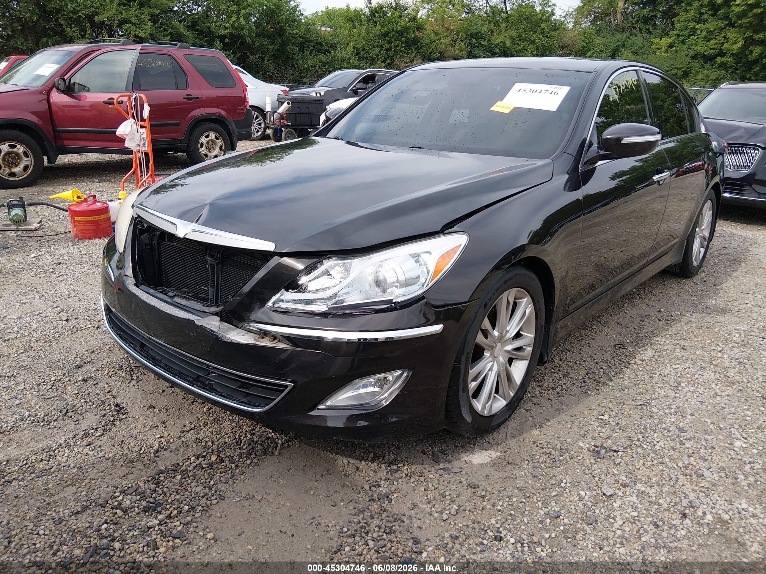 2014 Hyundai Genesis 3.8 Black vin: KMHGC4DD3EU260320