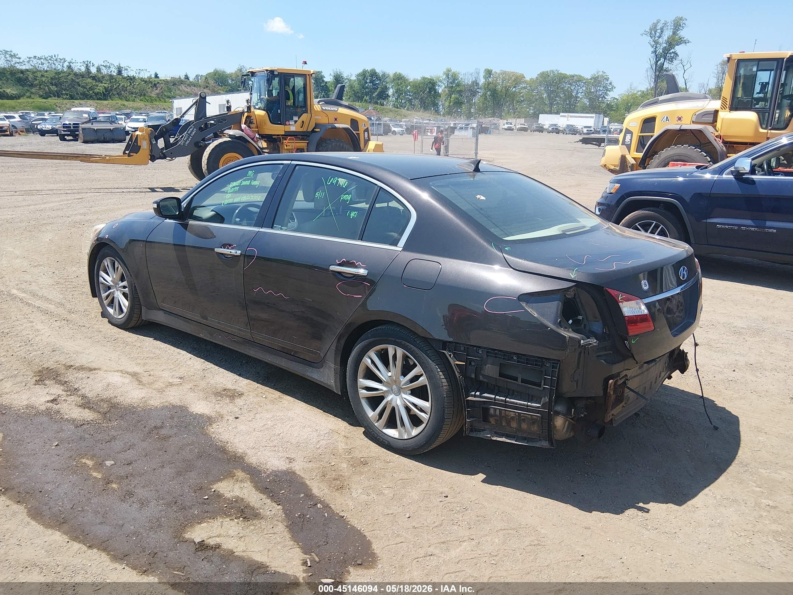 2014 Hyundai Genesis 3.8 Black vin: KMHGC4DD3EU265176