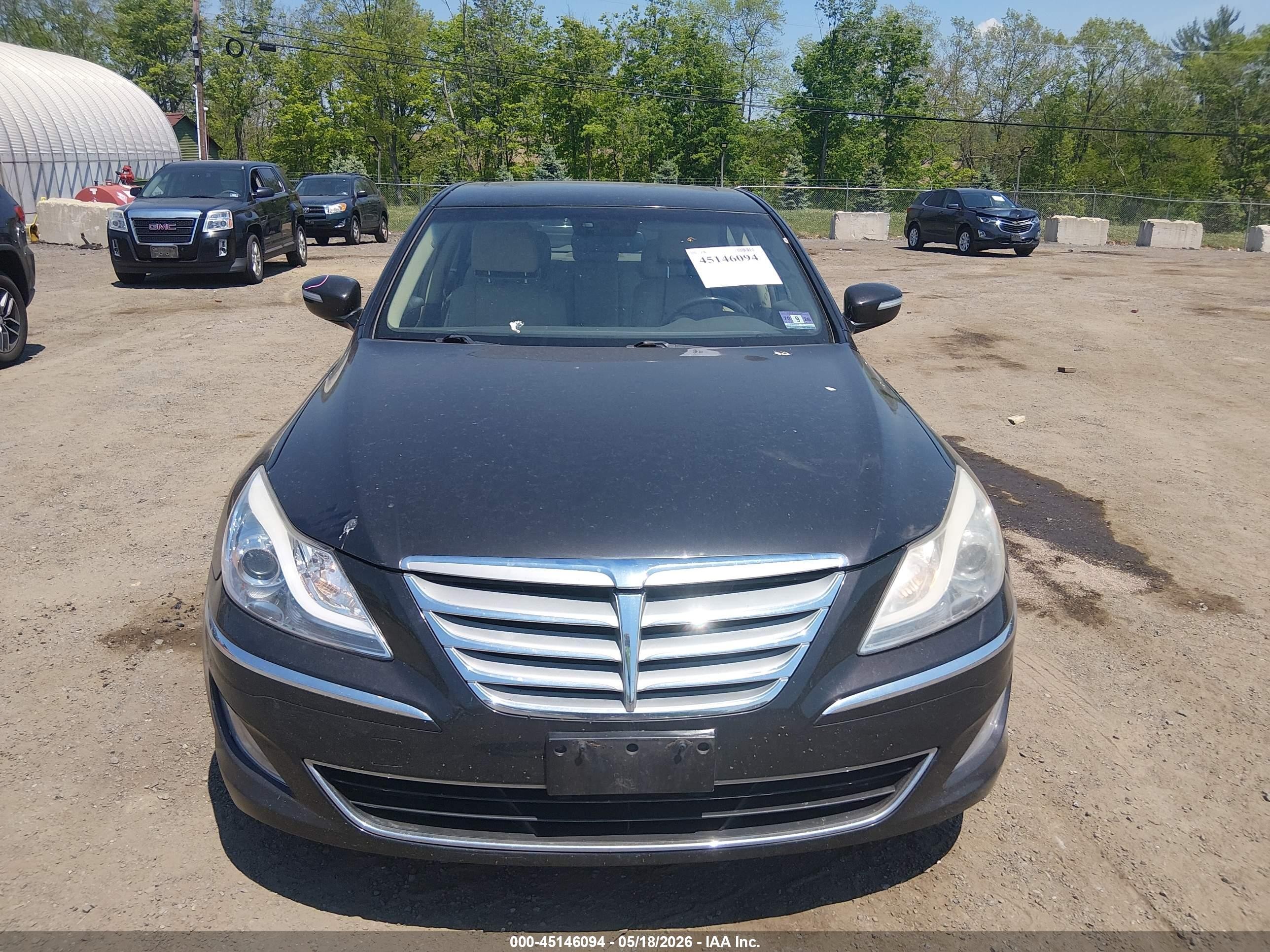 2014 Hyundai Genesis 3.8 Black vin: KMHGC4DD3EU265176