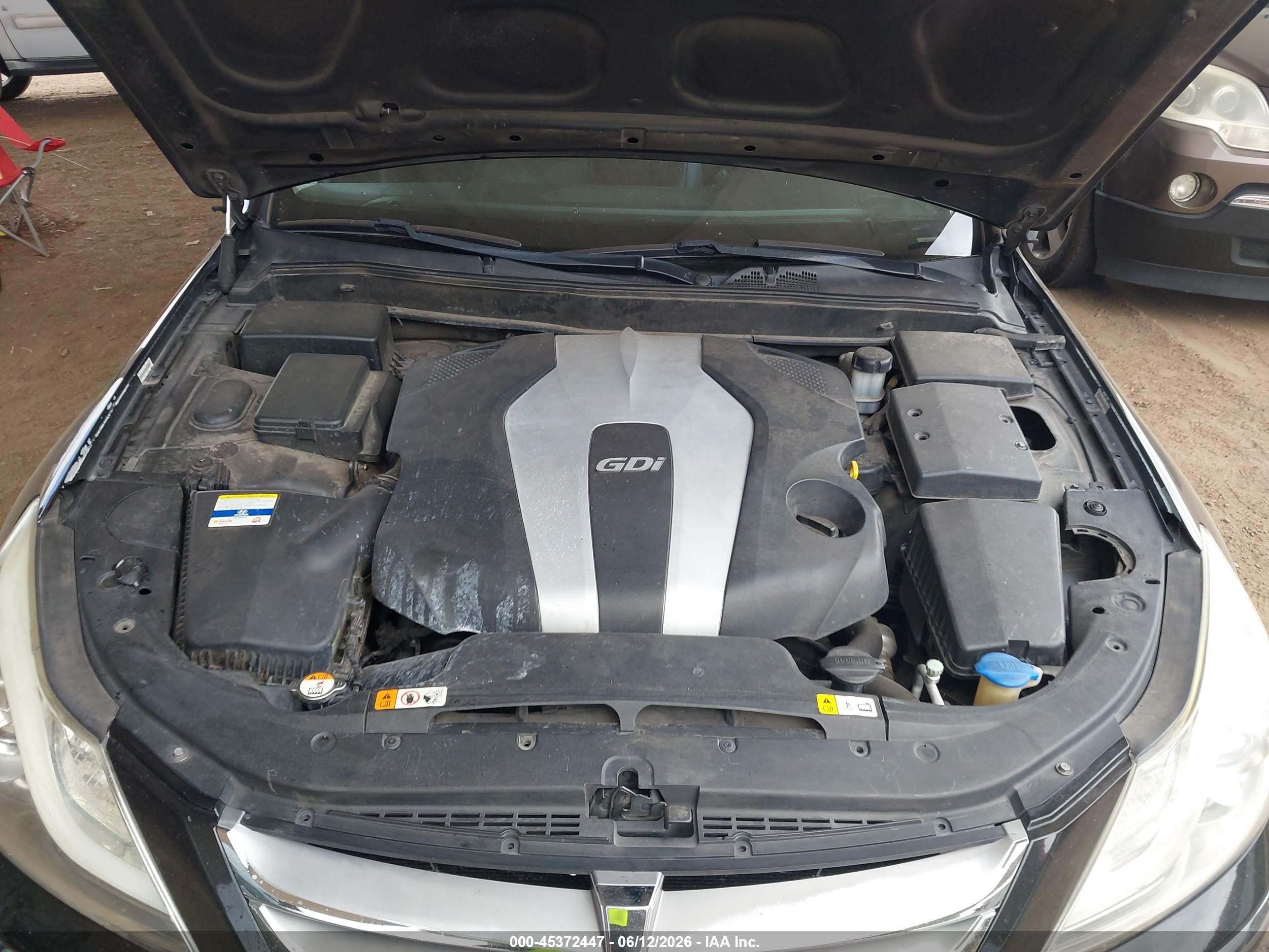 2012 Hyundai Genesis 3.8 Black vin: KMHGC4DD4CU158893