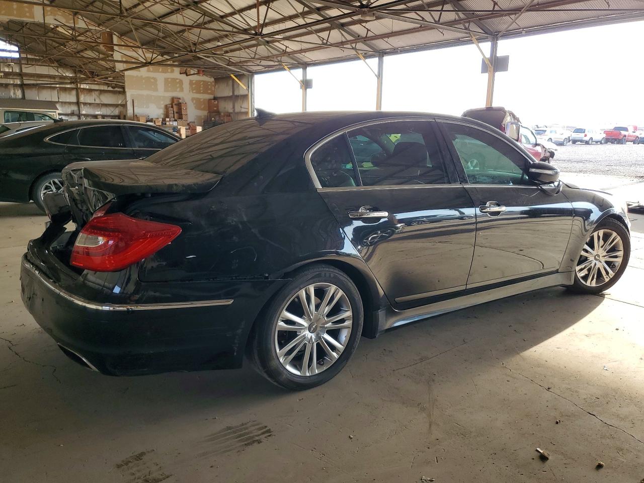 2013 Hyundai Genesis 3.8l Black vin: KMHGC4DD4DU240219