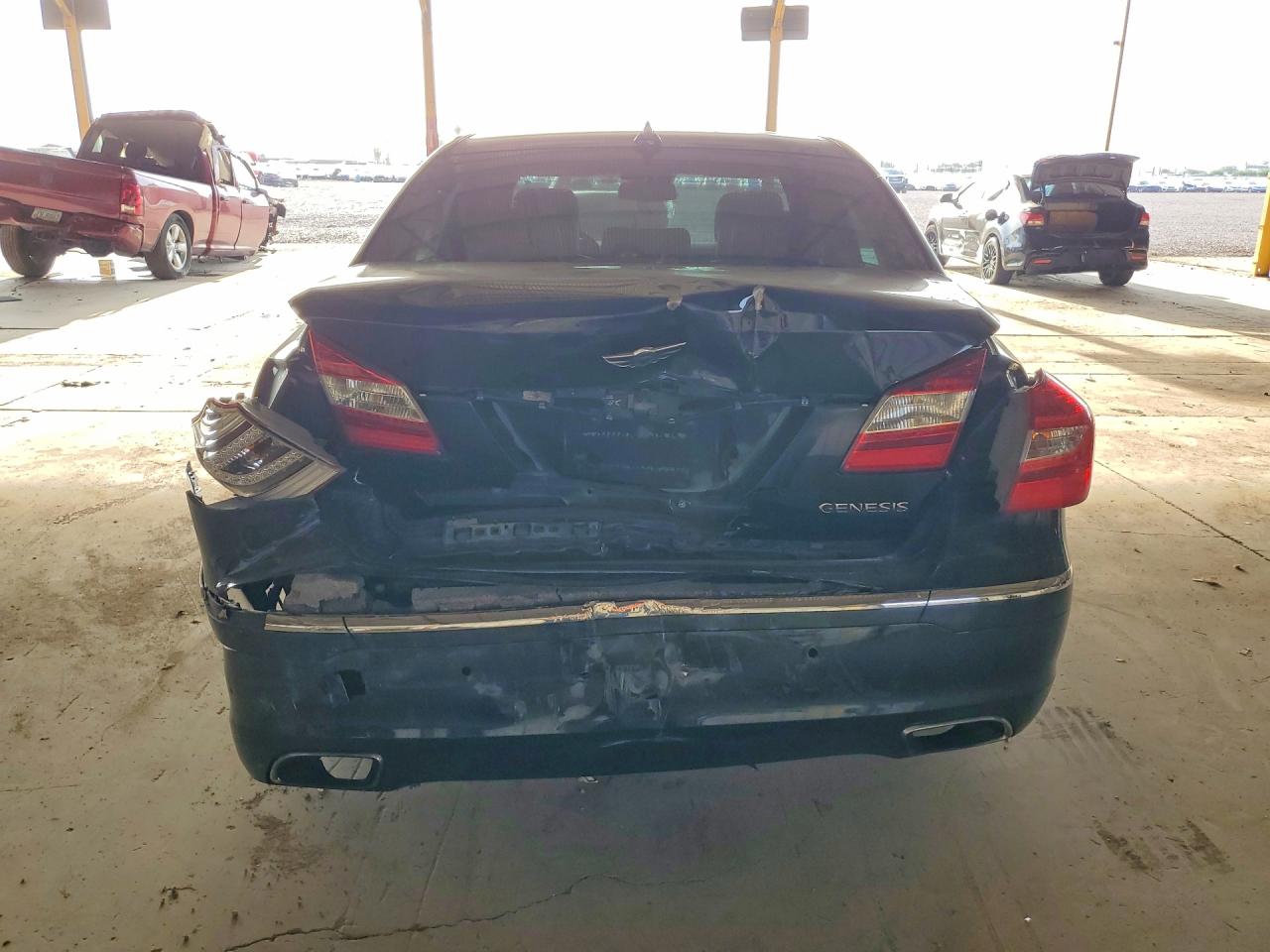 2013 Hyundai Genesis 3.8l Black vin: KMHGC4DD4DU240219