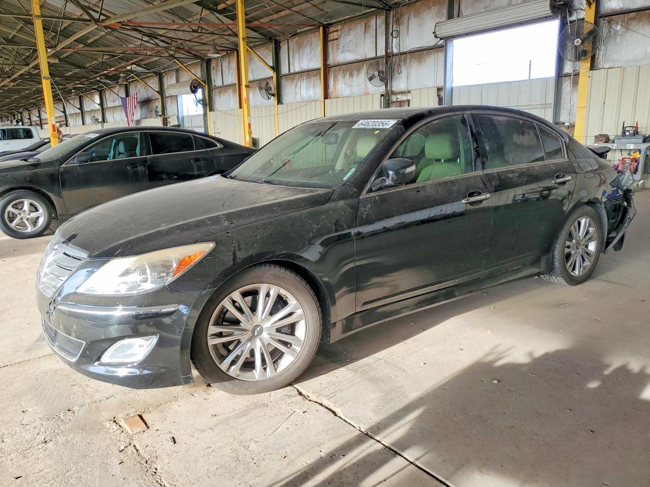 2013 Hyundai Genesis 3.8l Черный vin: KMHGC4DD4DU240219