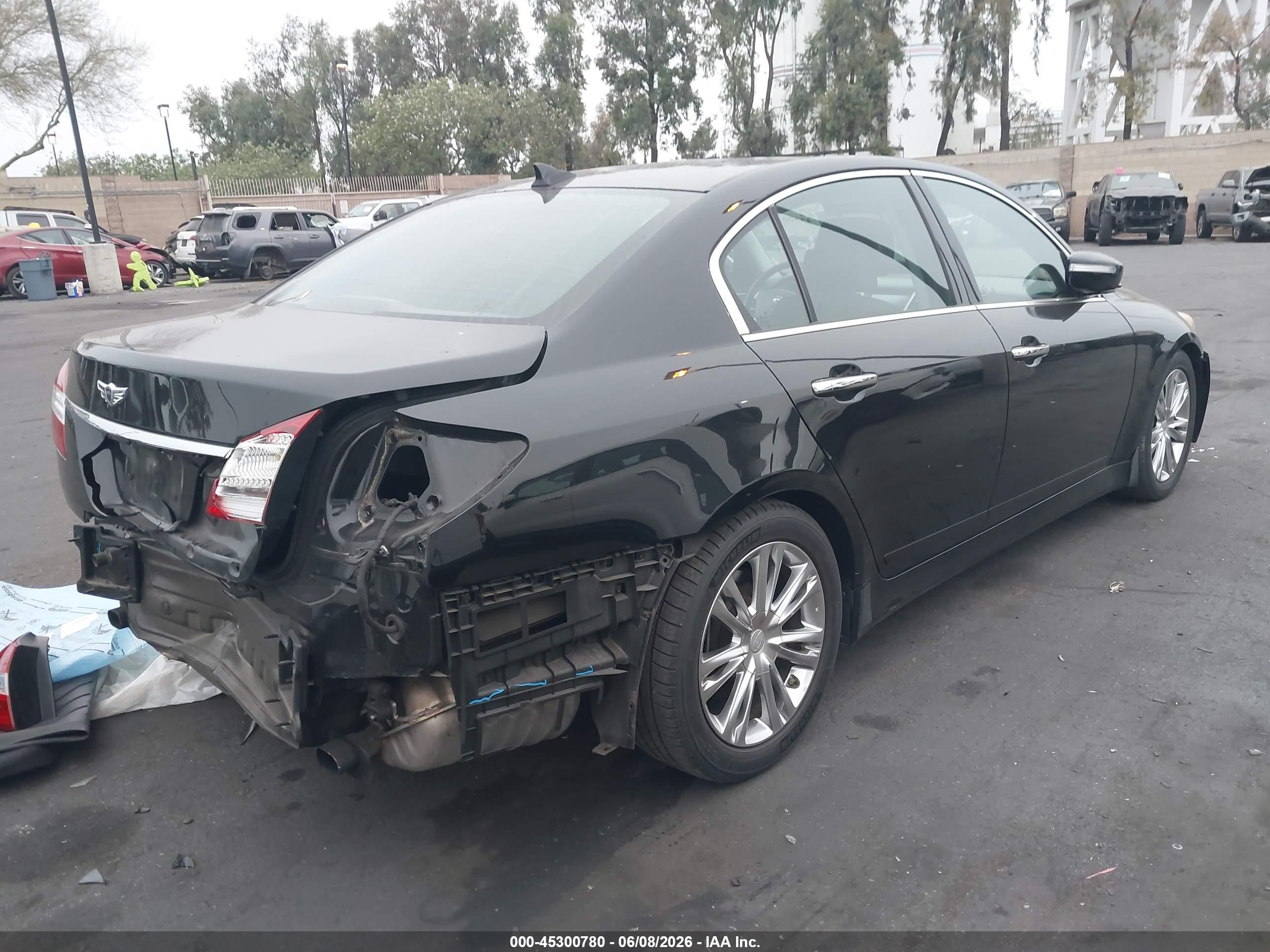 2013 Hyundai Genesis 3.8 Black vin: KMHGC4DD4DU246456