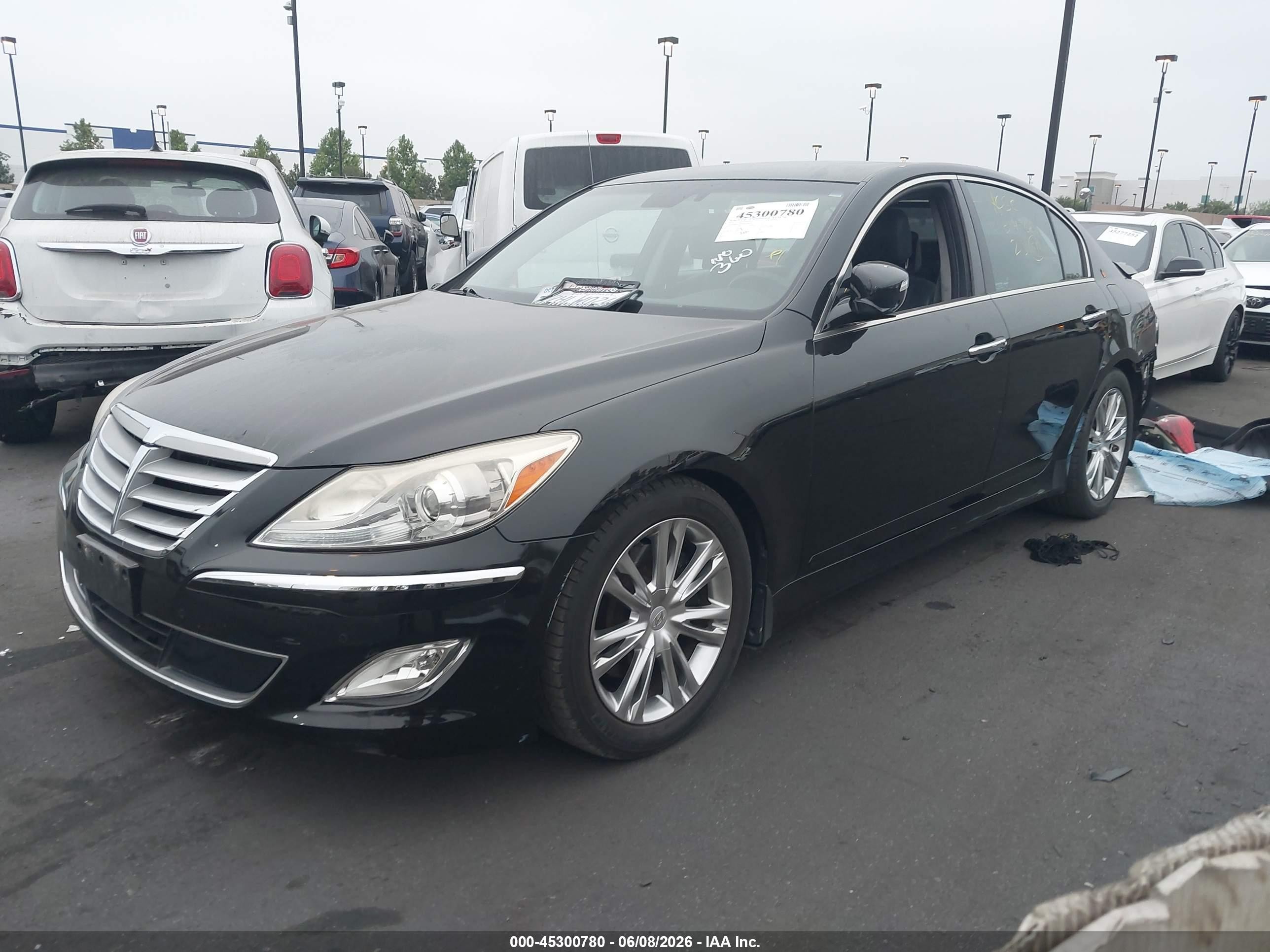 2013 Hyundai Genesis 3.8 Black vin: KMHGC4DD4DU246456