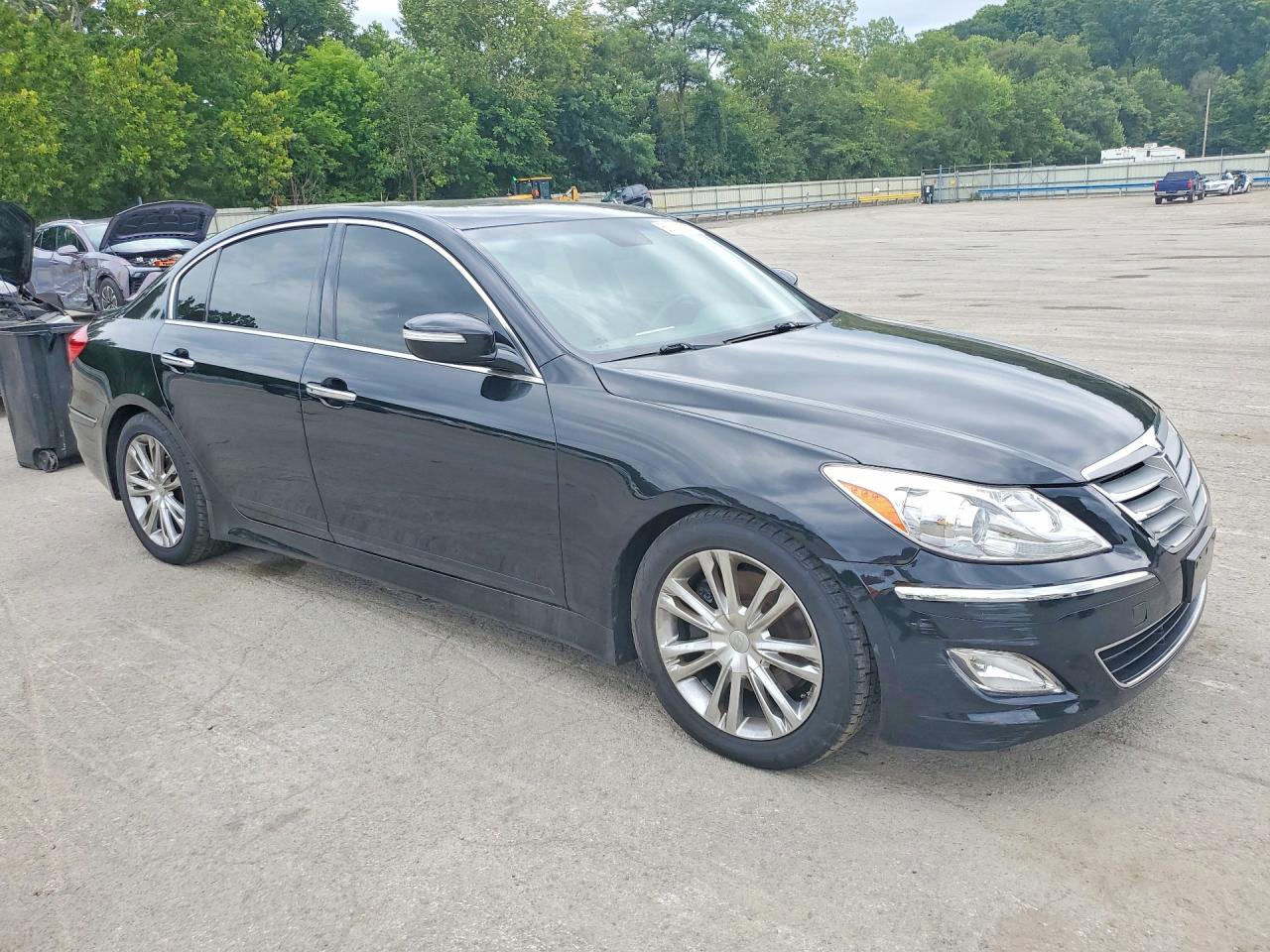 2013 Hyundai Genesis 3.8l Black vin: KMHGC4DD4DU248725