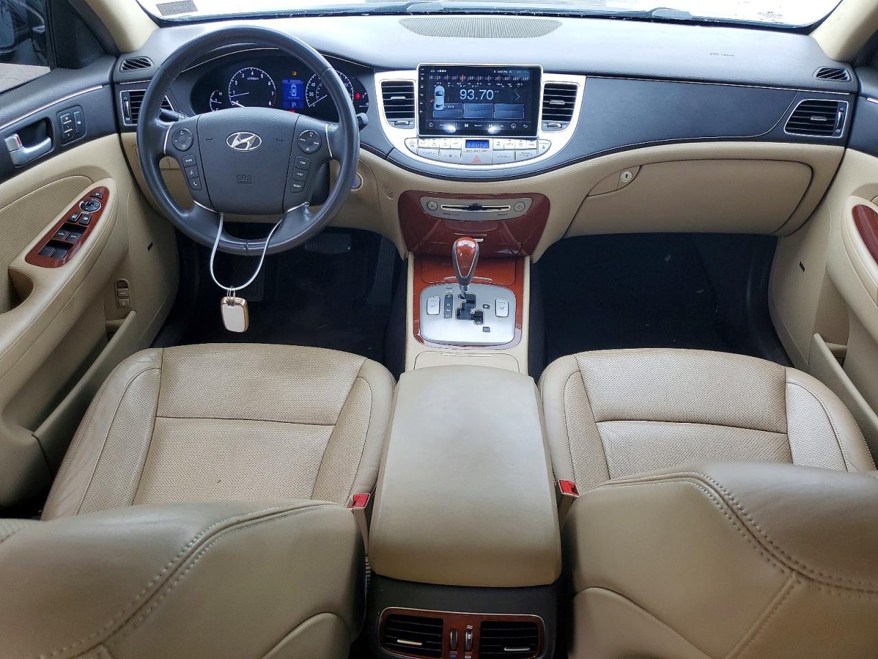 2013 Hyundai Genesis 3.8l Black vin: KMHGC4DD4DU248725
