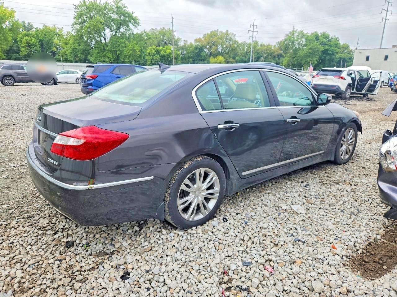 2014 Hyundai Genesis 3.8l Charcoal vin: KMHGC4DD4EU259547