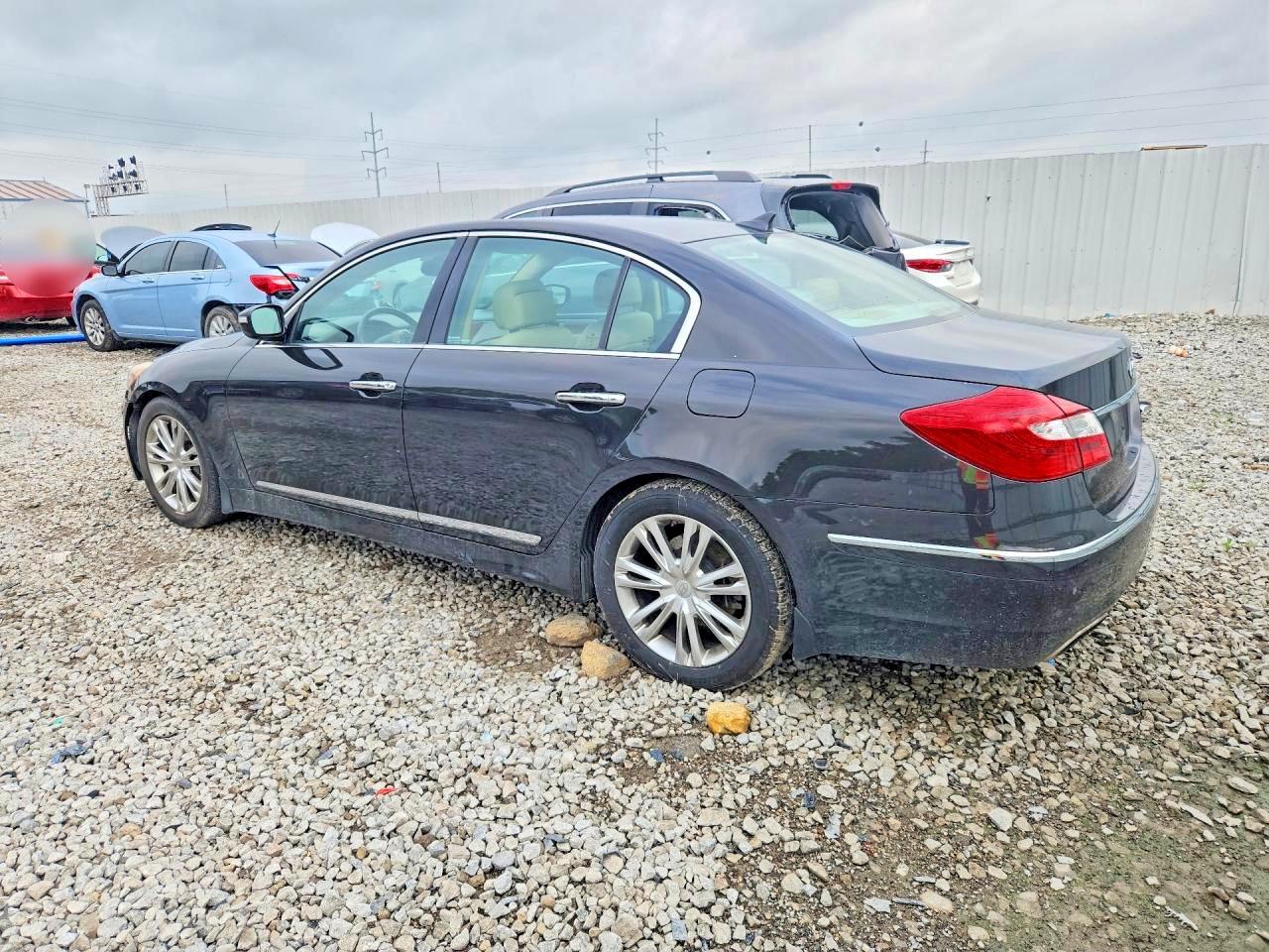 2014 Hyundai Genesis 3.8l Charcoal vin: KMHGC4DD4EU259547