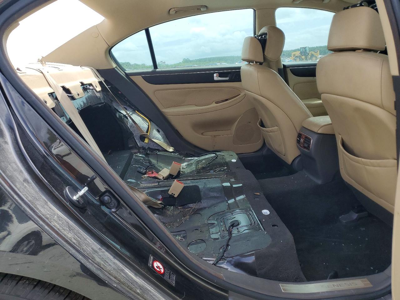 2014 Hyundai Genesis 3.8l Black vin: KMHGC4DD4EU261928