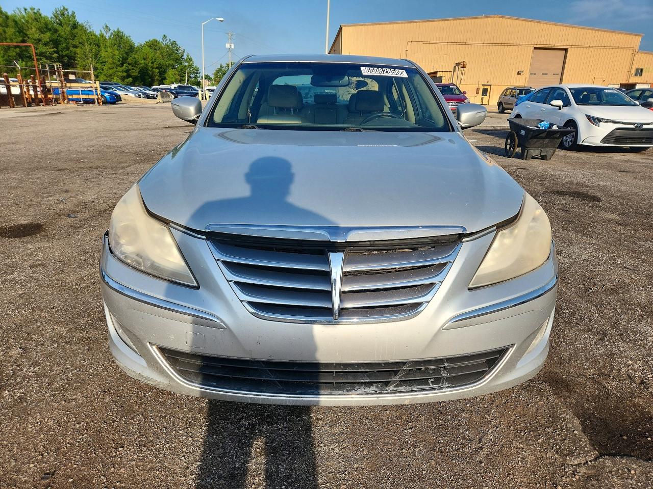 2012 Hyundai Genesis 3.8l Silver vin: KMHGC4DD5CU178022