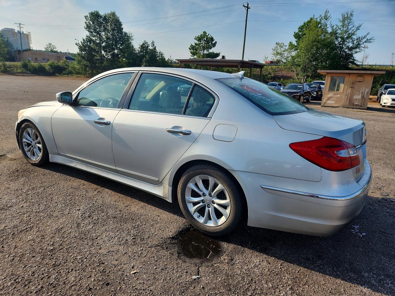 2012 Hyundai Genesis 3.8l Silver vin: KMHGC4DD5CU178022