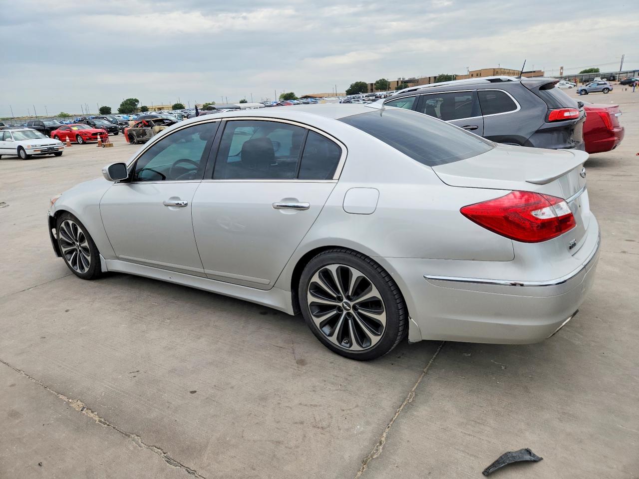 2012 Hyundai Genesis 3.8l Silver vin: KMHGC4DD5CU181258