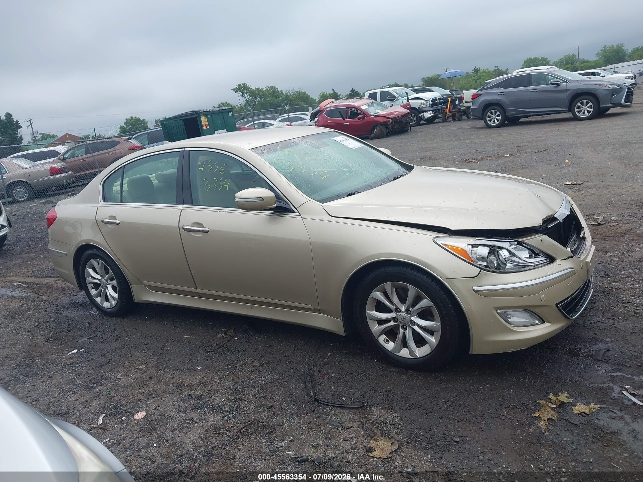 2012 Hyundai Genesis 3.8 Gold vin: KMHGC4DD5CU188632