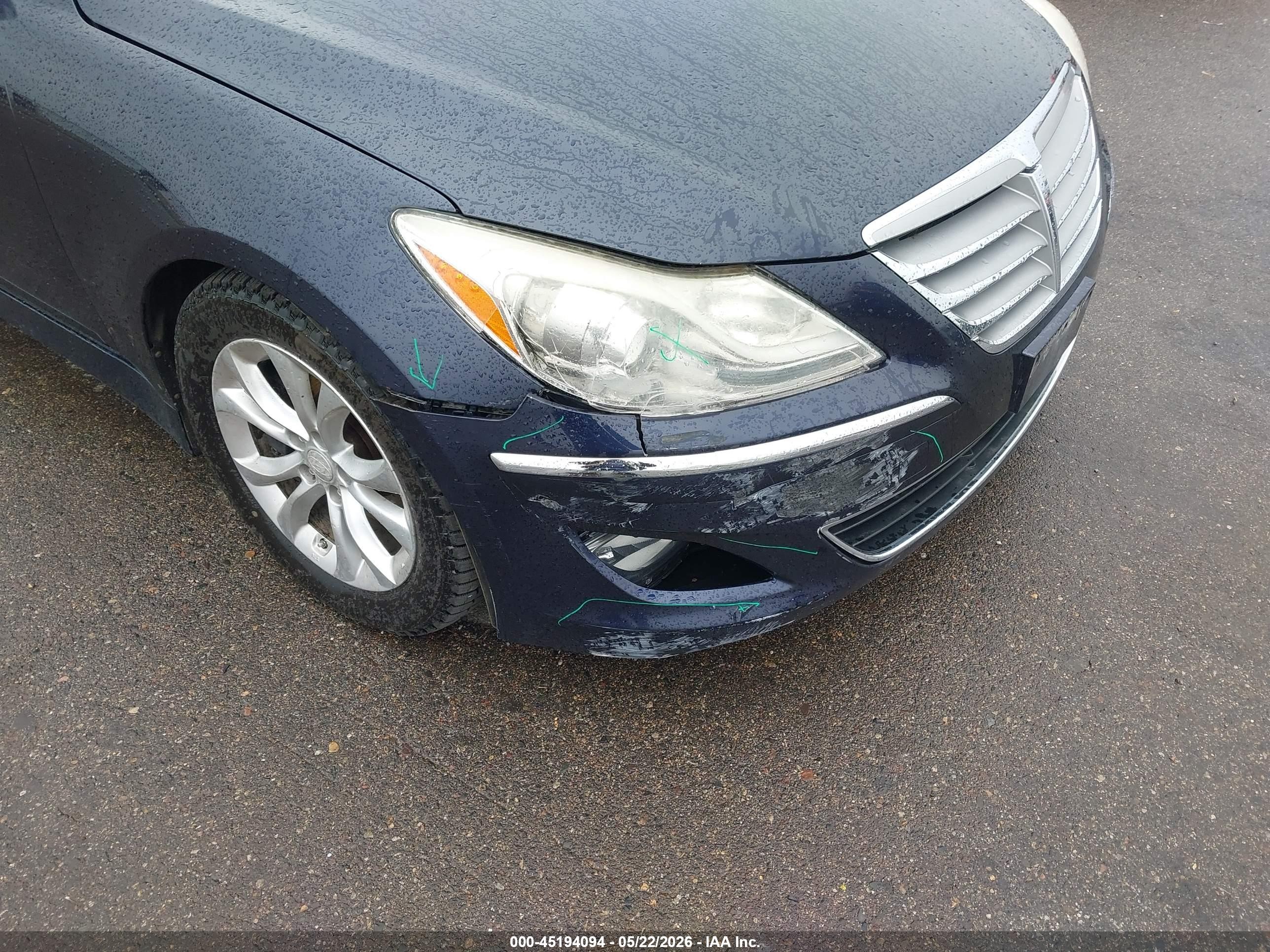 2012 Hyundai Genesis 3.8 Brown vin: KMHGC4DD5CU193619