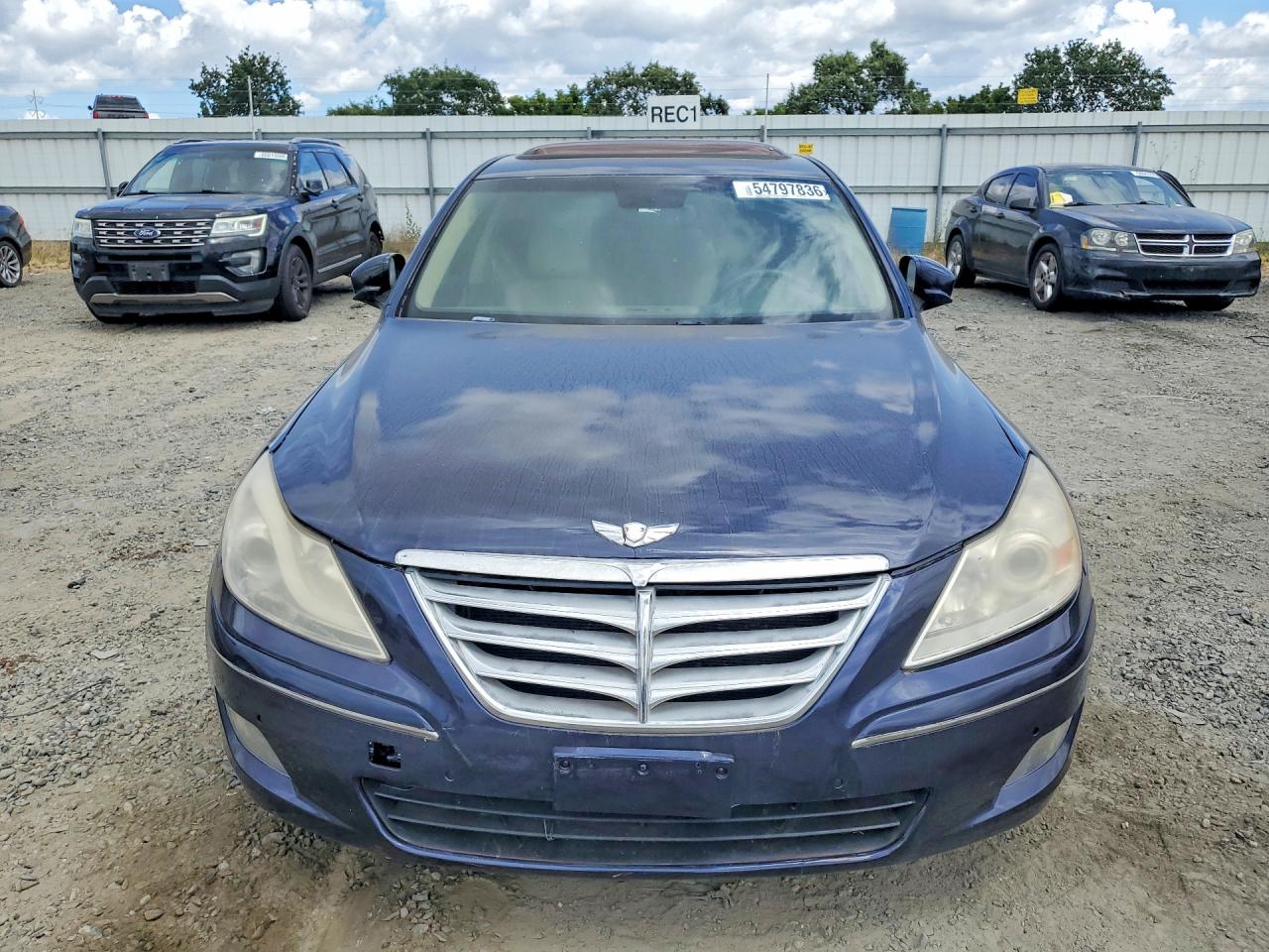 2012 Hyundai Genesis 3.8l Синий vin: KMHGC4DD5CU201492