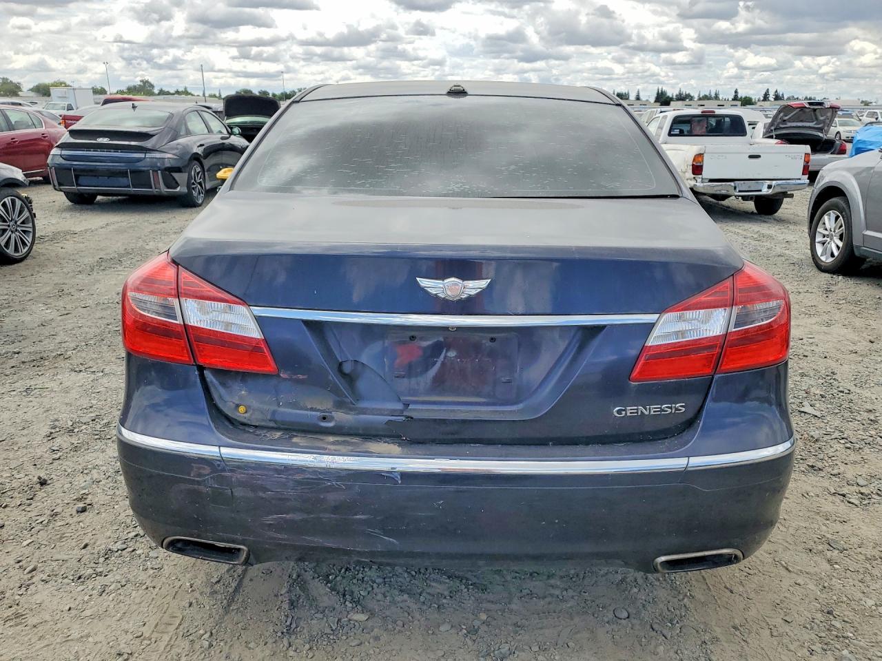 2012 Hyundai Genesis 3.8l Синий vin: KMHGC4DD5CU201492