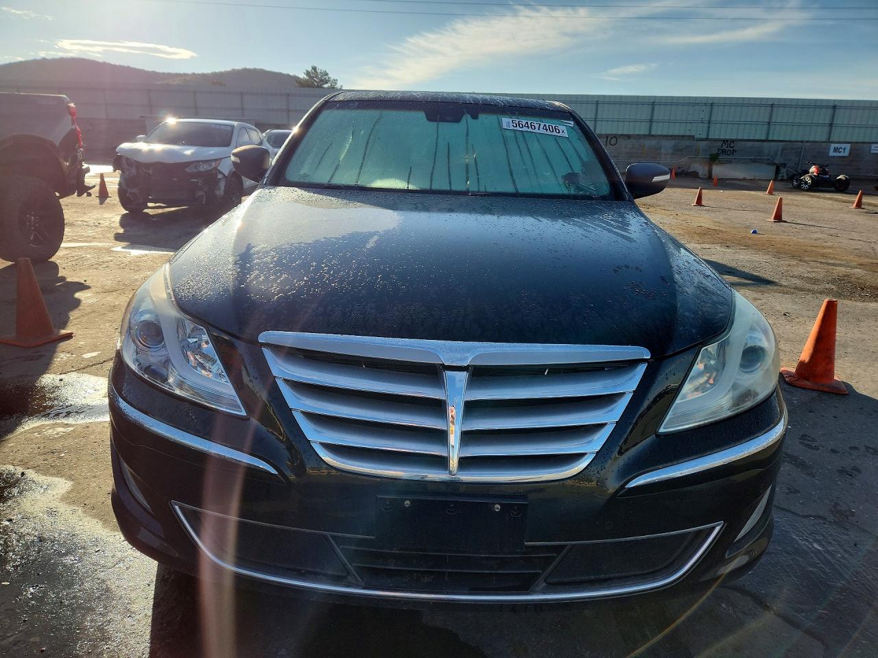 2013 Hyundai Genesis 3.8l Black vin: KMHGC4DD5DU224983