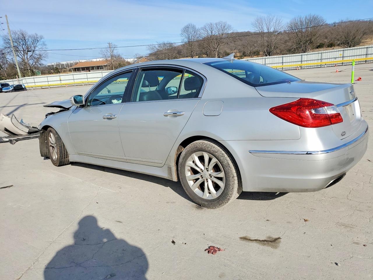 2013 Hyundai Genesis 3.8l Silver vin: KMHGC4DD5DU226507