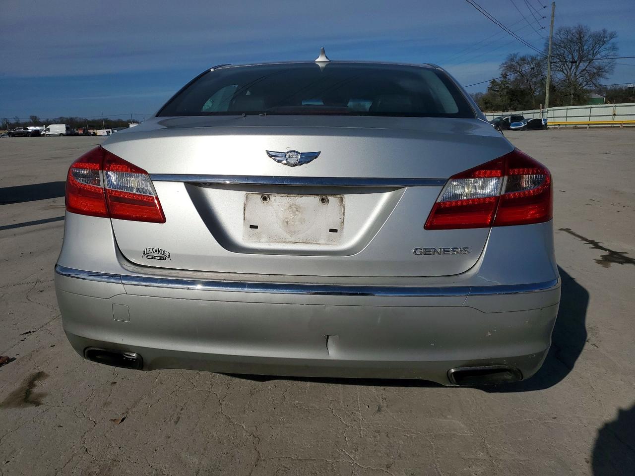 2013 Hyundai Genesis 3.8l Silver vin: KMHGC4DD5DU226507