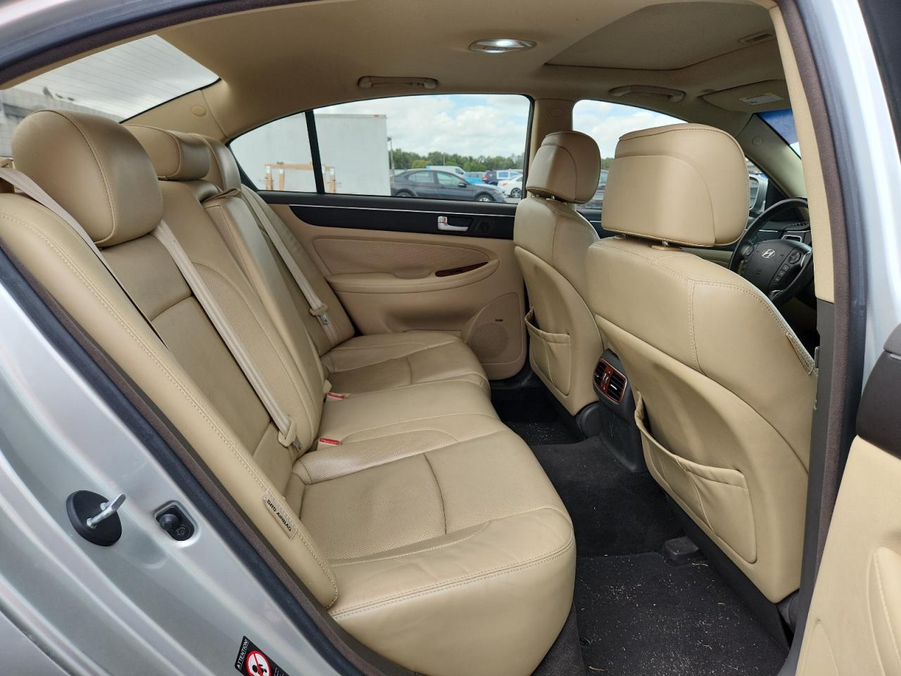 2013 Hyundai Genesis 3.8l Silver vin: KMHGC4DD5DU240939