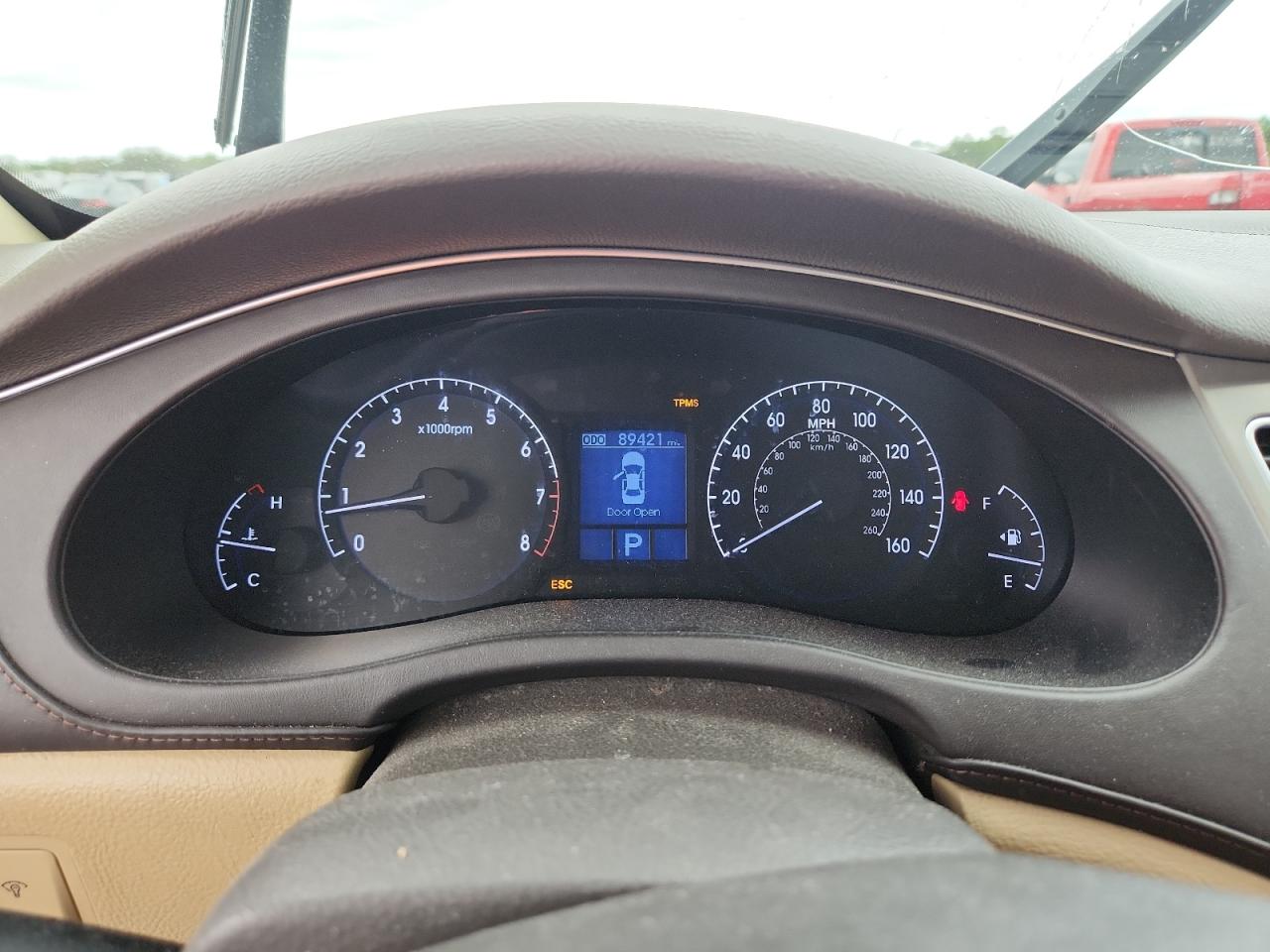 2013 Hyundai Genesis 3.8l Silver vin: KMHGC4DD5DU240939