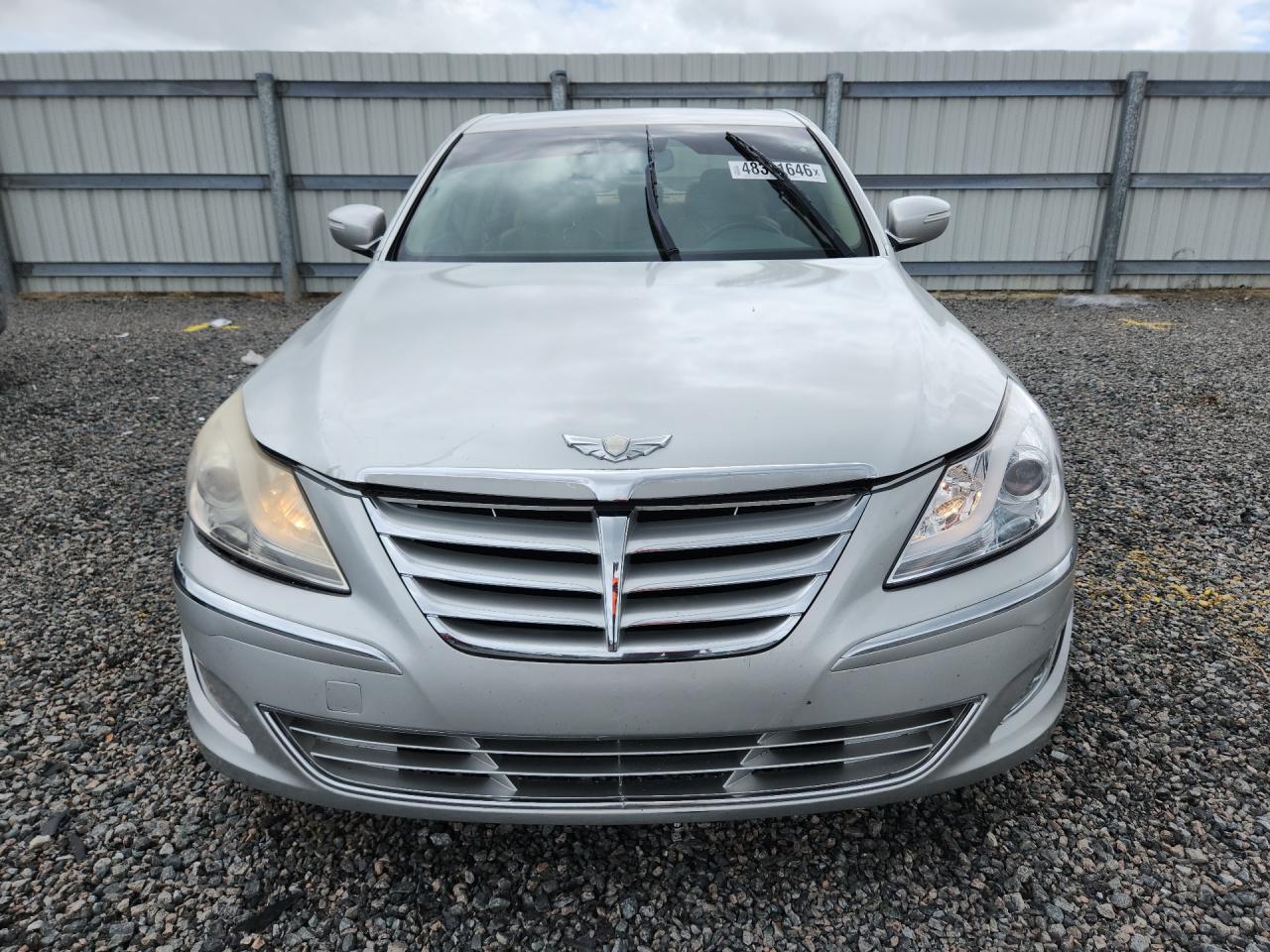 2013 Hyundai Genesis 3.8l Silver vin: KMHGC4DD5DU240939